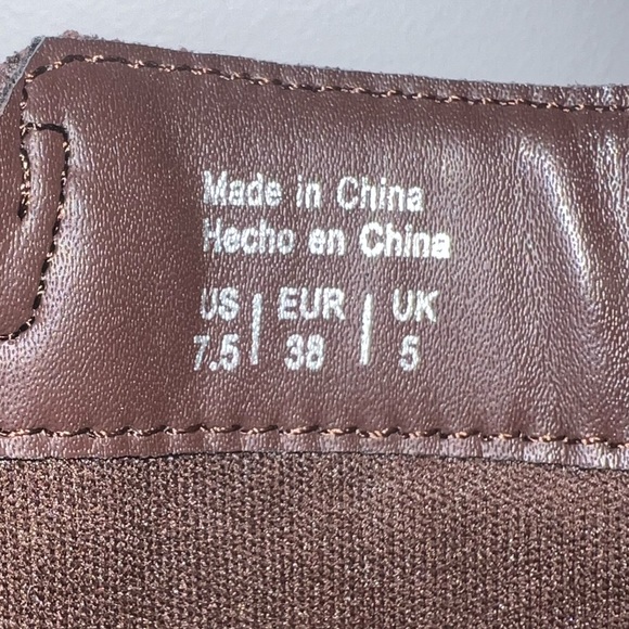 Aldo Brown Leather Ankle Boots - Picture 4 of 8